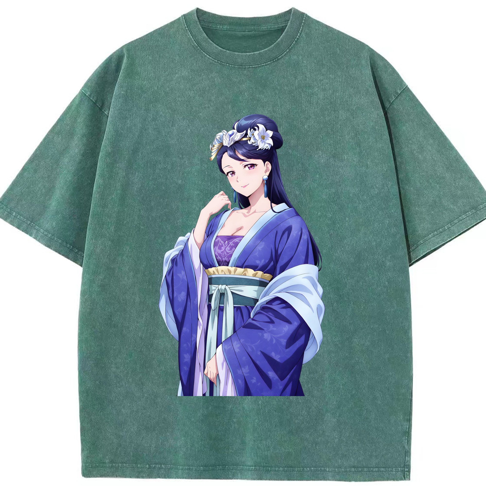 （画像用） 薬屋のひとりごと The Apothecary Diaries 綿100% ヴィンテージ風 半袖Tシャツ（フロントプリント）